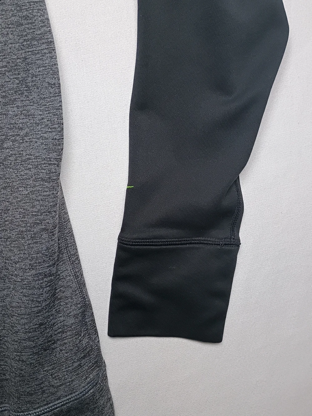 Nike Womens Therma Fit Fleece Hoodie XL Black Neon Green